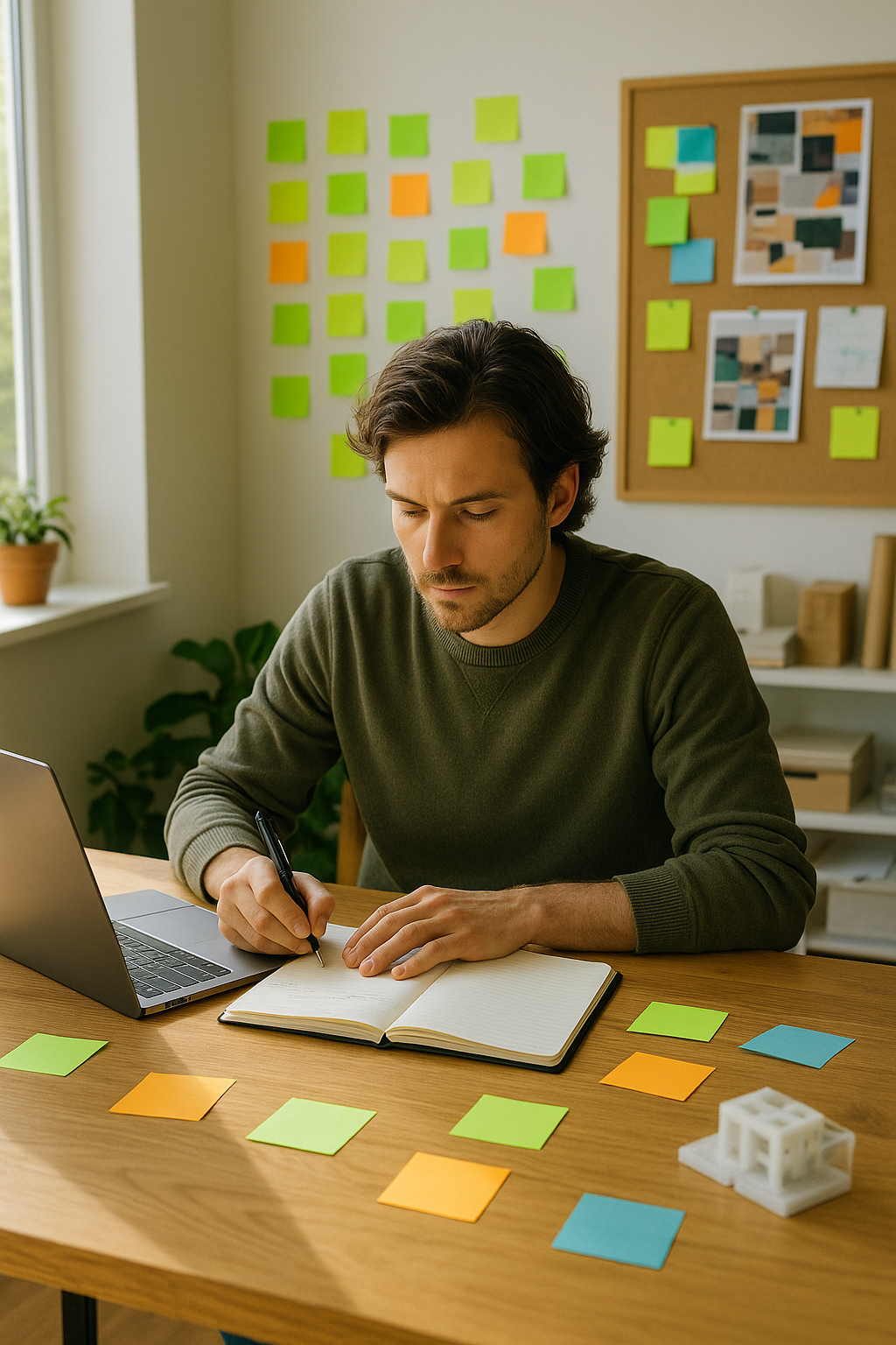 Triple Slash - Le site de la multipotentialité, pour les multipotentiels, slasheurs, scanneurs et explorateurs 11 Un multipotentiel entouré de multiple post-it